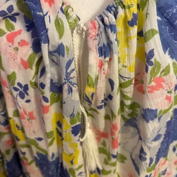 NWOT CHAPS Multi Color 100% Cotton Long Sleeve Blouse - size 3x - Picture 16 of 16